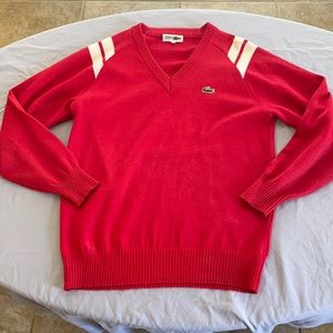 Vintage Lacoste V Neck Sweater